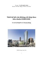 Thiết kế kết cấu Bêtông cốt thép theo tiêu chuẩn EUROCODE  Cơ sở lý thuyết và ví dụ áp dụng