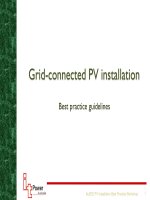 Hướng dẩn cài đặt PV kết nối lưới.