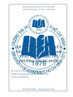 LỢI THẾ CẠNH TRANH CỦA SẢN PHẨM GẠO VIỆT NAM XUẤT KHẨU SANG THỊ TRƯỜNG TRUNG QUỐC