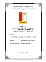 Đề tài :Xây dựng website đặt tour du lịch trực tuyến