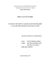 Ứng dụng viễn thám và GIS để thành lập bản đồ sinh khối huyện cần giờ