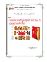 Chiến lược marketing cho sản phẩm bánh trung thu của công tyKinh Đô