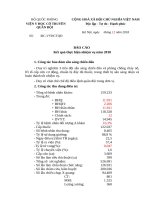 Báo cáo tổng kết Viện Y học cổ truyền quân đội năm 2018