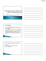 THIẾT KẾ GIAO DIỆN, THIẾT KẾ CHI TIẾT VÀ XÂY DỰNG KIẾN TRÚC