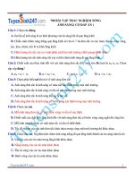 700 BÀI TẬP TRẮC NGHIỆM SÓNG ÁNH SÁNG( CÓ ĐÁP ÁN )