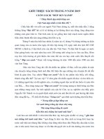 GIỚI THIỆU SÁCH THÁNG 9 năm 2019