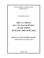 Khoá luận tốt nghiệp biển cả trong hai vạn dặm dưới biển (jules verne) dưới góc nhìn sinh thái 