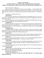 CHỦ đề 1  PHƯƠNG HƯỚNG vận DỤNG các QUAN điểm