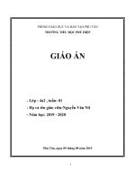 giáo án  lop 4 tuần 1. 2019  2020