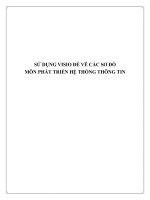 SỬ DỤNG VISIO ĐỂ VẼ CÁC SƠ ĐỒ MÔN PHÁT TRIỂN HỆ THỐNG THÔNG TIN