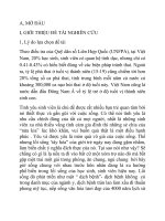 ĐỀ TÀI TÌM HIỂU quan  điểm của sinh viên Học  viện Ngân hàng về vấn đề sống thử hiện nay