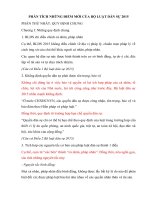 PHÂN TÍCH NHỮNG điểm mới của bộ LUẬT dân sự 2015