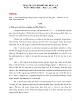 Trả lời các câu hỏi đề thi tự luận môn Triết học