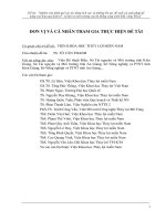 Đề tài “Nghiên cứu đánh giá các tác động tích cực và những tồn tại, đề xuất các giải pháp để nâng cao hiệu quả về kinh tếxã hội và môi trường của hệ thống công trình Kiểm soát lũ vùng Tứ Giác Long Xuyên (TGLX)