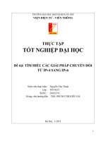 TÌM HIỂU CÁC GIẢI PHÁP CHUYỂN ĐỔI TỪ IPv4 SANG IPv6