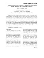 KHẢO SÁT CHẤT LƯỢNG NƯỚC TẠI CÁC HỒ BƠI CÔNG CỘNG Ở THÀNH PHỐ HỐ CHÍ MINH VÀ ðỀ XUẤT BIỆN PHÁP QUẢN LÝ