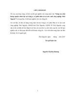 Nâng cao chất lượng nguồn nhân lực tại công ty cổ phần đầu tư và sản xuất công nghiệp thái nguyên