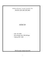 giáo án lớp 4 tuần 1. CKTKN. 2019  2020