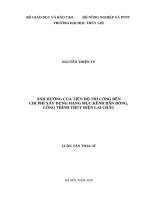 Ảnh hưởng của tiến độ thi công đến chi phí xây dựng hạng mục kênh dẫn dòng, công trình thủy điện lai châu 