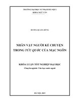 Khoá luận tốt nghiệp nhân vật người kể chuyện trong tửu quốc của mạc ngôn 