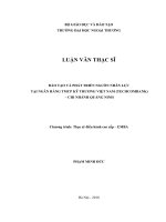 “ĐÀO TẠO VÀ PHÁT TRIỂN NGUỒN NHÂN LỰC TẠI NGÂN HÀNG TMCP KỸ THƯƠNG VIỆT NAM – CHI NHÁNH QUẢNG NINH”