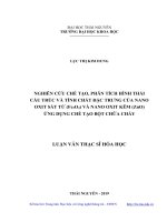 Nghiên cứu chế tạo, phân tích hình thái cấu trúc và tính chất đặc trưng của nano oxit sắt từ (fe3o4) và nano oxit kẽm (zno) ứng dụng chế tạo bột chữa cháy 