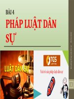 GIÁO ÁN ĐIỆN TỬ PHÁP LUẬT CAO ĐẲNG NGHỀ. PHÁP LUẬT DÂN SỰ 2022