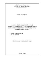 ghiên cứu ứng dụng công nghệ bơm ép luân phiên nước   khí hydrocacbon nhằm nâng cao hệ số thu dầu tại tầng miocene bể cửu long tt 