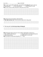 Ôn hè lớp 3   phiếu 2 