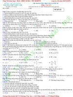 ĐỀ THI THỬ lần 1 năm 2018 2019  HS 