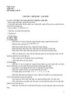 ĐẠI SỐ CHƯƠNG 1. MỆNH ĐỀ TẬP HỢP