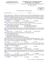 de thi kscl lan 3 vat li 10 nam 2018 2019 truong yen lac 2 vinh phuc 