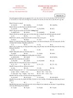 ĐỀ KHẢO sát hóa học 12 lần 1, năm 2019 