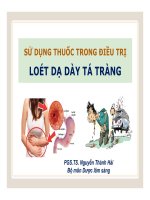 Bai giảng sử dụng thuốc cho BN loét dạ dày tá tràng 2019 đh dược Hà Nội