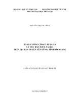 Tăng cường công tác quản lý thu bảo hiểm xã hội trên địa bàn huyện yên dũng, tỉnh bắc giang 