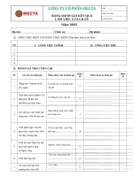 BẢNG ĐÁNH GIÁ NHÂN VIÊN