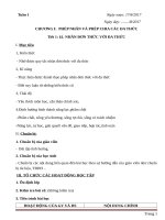 giáo án đại số 8 HK1