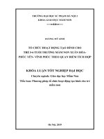 Tổ chức hoạt động tạo hình cho trẻ mầm non 5 6 tuổi trường mầm non xuân hòa theo quan điểm tích hợp 