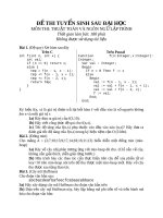 đề thi thuật toán và ngôn ngữ lập trình thi cao học 