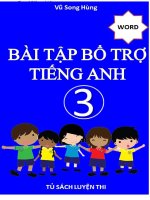 BÀI tập bổ TRỢ TIẾNG ANH 3
