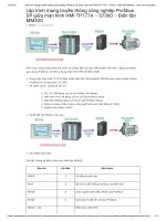 Lập trình mạng truyền thông công nghiệp Profibus DP giữa màn hình HMI TP177A – S7300 – Biến tần MM420
