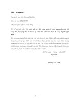 Đề xuất một số giải pháp quản lý chất lượng công tác thi công đất, áp dụng cho dự án xử lý nứt, lún, sạt trượt đoạn đê sông ngũ huyện khê 