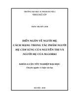 Diễn ngôn về người mẹ cách mạng trong hai tác phẩm người mẹ cầm súng của nguyễn thi và người mẹ của m  gorki 