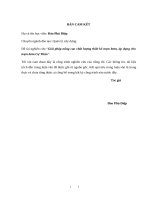 Giải pháp nâng cao chất lượng thiết kế trạm bơm, áp dụng cho trạm bơm cự thần 