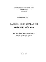 Đặc điểm ngôn ngữ báo chí phật giáo việt nam 