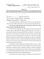 Báo cáo Kết quả việc thực hiện Nghị quyết Trung ương 4 khóa XII về tăng cường xây dựng, chỉnh đốn Đảng