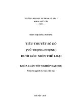 Tiểu thuyết số đỏ (vũ trọng phụng) dưới góc nhìn thể loại 