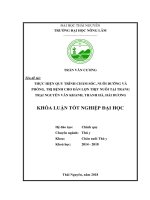 Thực hiện quy trình chăm sóc, nuôi dưỡng và phòng, trị bệnh cho đàn lợn thịt tại trang trại chú nguyễn văn khanh, thanh hà, hải dương 