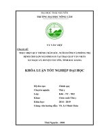 Thực hiện quy trình chăm sóc, nuôi dưỡng và phòng trị bệnh cho lợn nái sinh sản tại trại giáp văn nhân, xã ngọc lý, huyện tân yên, tỉnh bắc giang 