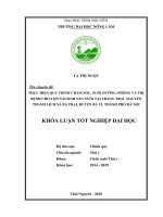 Thực hiện quy trình chăm sóc, nuôi dưỡng, phòng và trị bệnh cho lợn nái sinh sản nuôi tại trang trại nguyễn thanh lịch xã ba trại huyện ba vì thành phố hà nội 